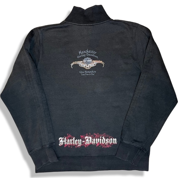Harley Davidson Zip Up Sweatshirt - Picture 2 of 4
